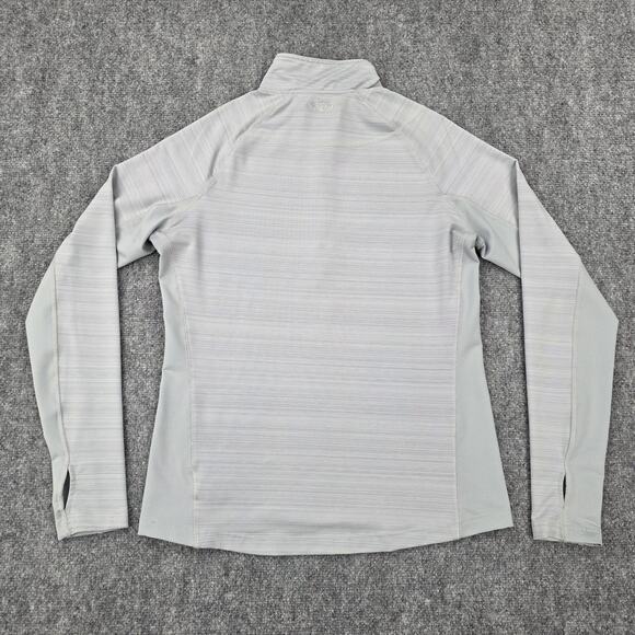 Straight Down Pullover Womens Medium Gray Quarter Zip Golf Athletic Long Sleeve - Picture 3 of 16